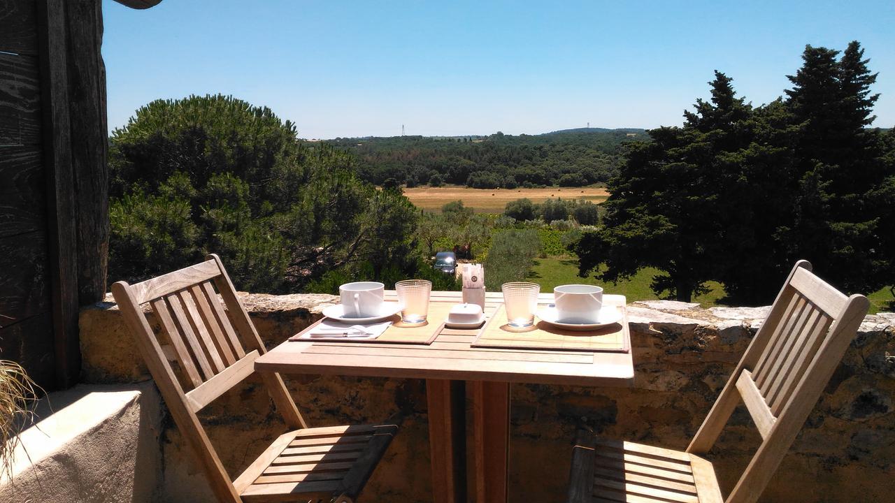 Esprit Garrigues D'Uzes Bed & Breakfast Pougnadoresse Exterior foto